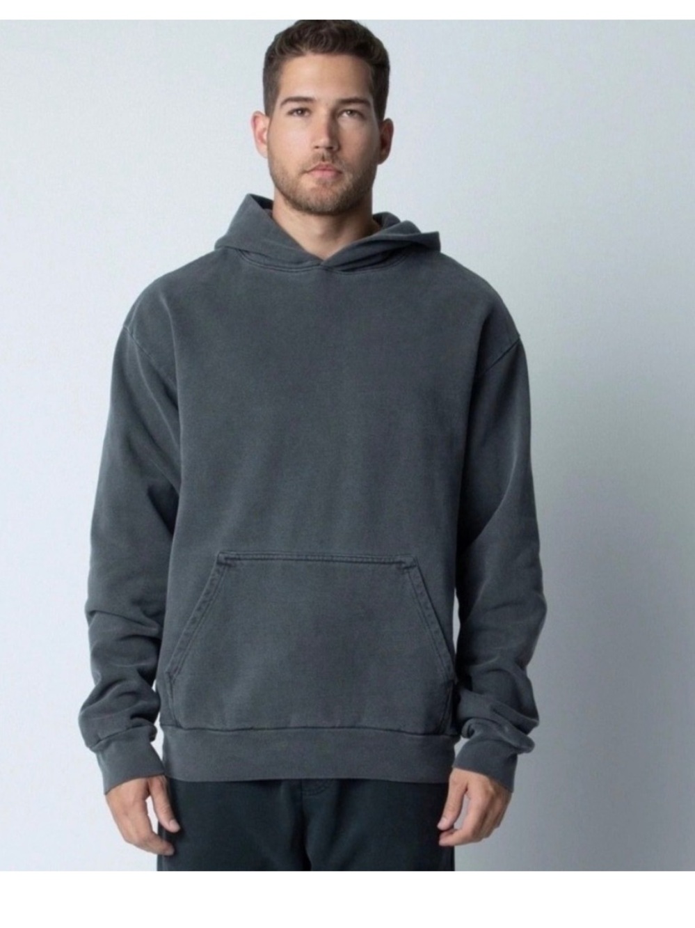 TALENTLESS Washed Charcoal Hooded Sweatshirt